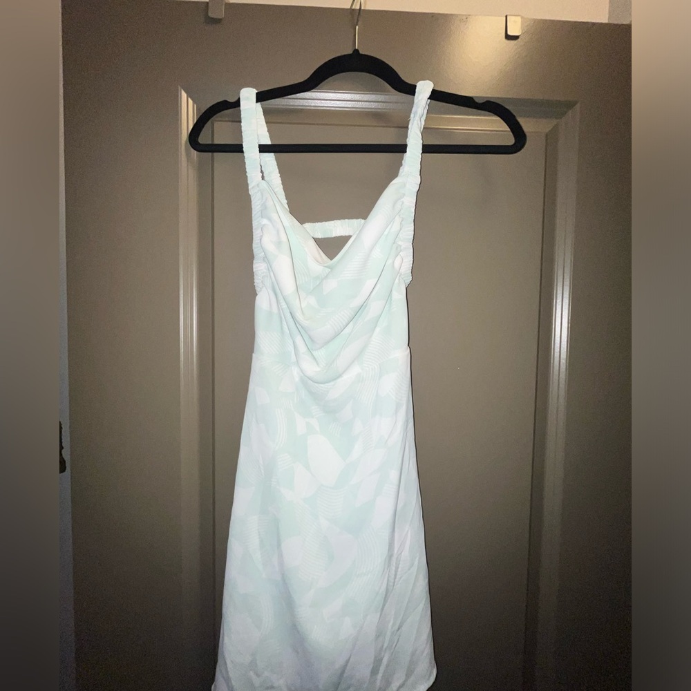 Mini white and blue vacation dress size small